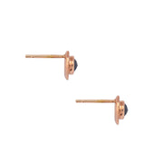 INNER CIRCLE STUDS, 4MM BLACK DIAMOND