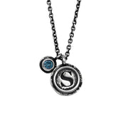 DOUBLE INNER CIRCLE CHARM CUSTOMIZED, Necklace - Made local in New York City by the best alternative jewelry store. Shop more Karen Karch & Karch Wolfe at www.karenkarch.com or visit us at 38 Gramercy Park N. 