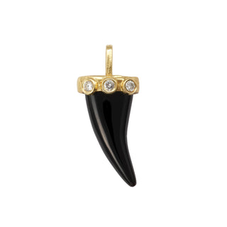 DOTTED LUCKY HORN, BLACK ONYX