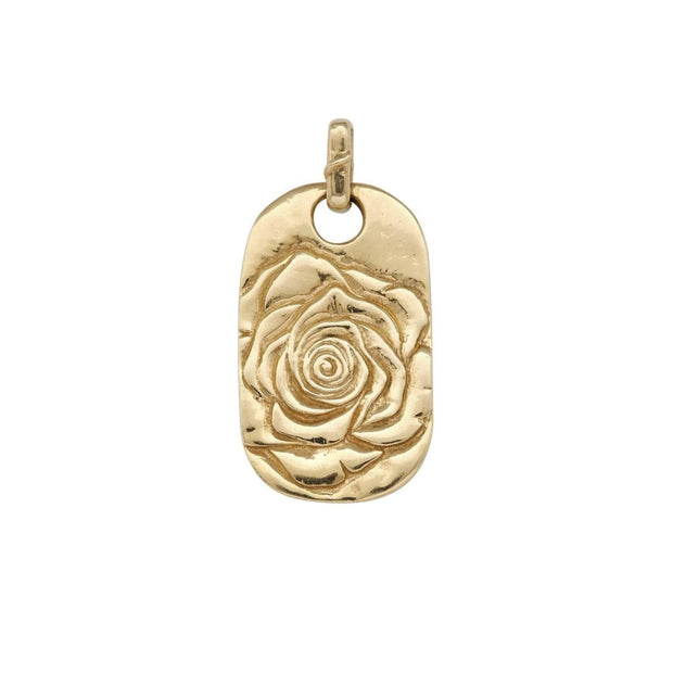 ROSE TATTOO TAG, 14KY