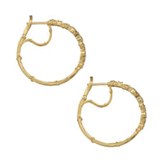 STUDDED VINE HOOPS, 1"