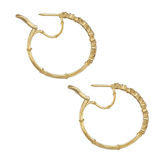 STUDDED VINE HOOPS