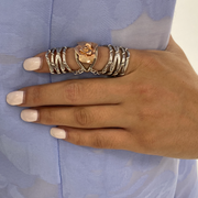 GABRIELLE KNUCKLE GLADIATOR VINE, Ring - Made local in New York City by the best alternative jewelry store. Shop more Karen Karch & Karch Wolfe at www.karenkarch.com