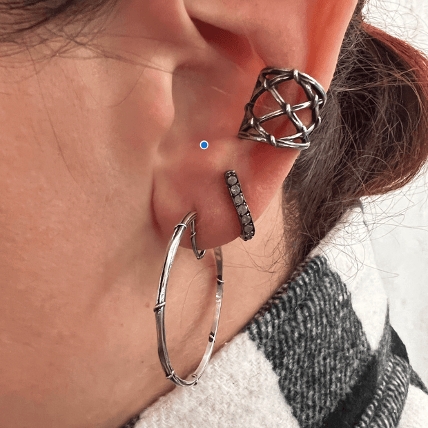 STUDDED MAINSTAY HOOPS, 1.7MM