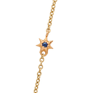 STUDDED STAR CHAIN, YELLOW GOLD 1.5MM