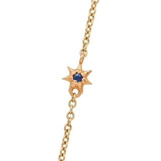 STUDDED STAR CHAIN, GOLD 1.5MM