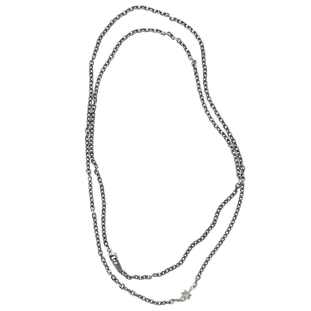 STUDDED STAR CHAIN, SILVER