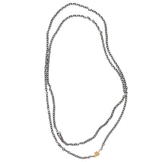 STUDDED STAR CHAIN, MIXED METAL