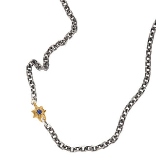 STUDDED STAR CHAIN, MIXED METAL