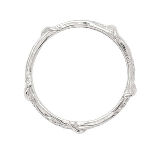 Karen Karch Diamond Studded Eternity Band, Top View, on white background