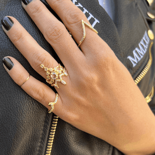 Karen Karch By Deme Wolfe Rings Yellow Gold Lab Diamonds