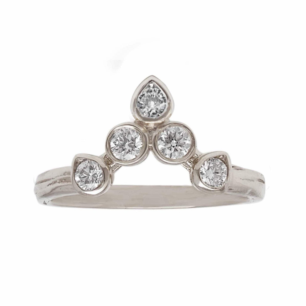 TURNED OUT INVINCIBLE TIARA RING, 2.2MM DIAMONDS – Karen Karch