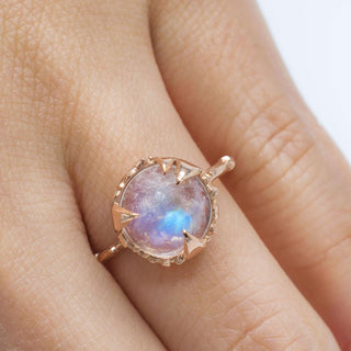 MYSTICAL SOLITAIRE, ROUND (9MM), Engagement - Made local in New York City by the best alternative jewelry store. Shop more Karen Karch & Karch Wolfe at www.karenkarch.com or visit us at 38 Gramercy Park N. 