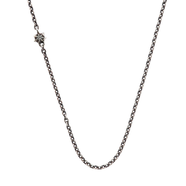 STUDDED STAR CHAIN, SILVER