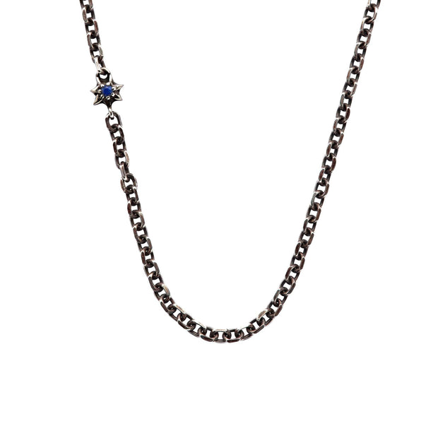 STUDDED STAR CHAIN, SILVER